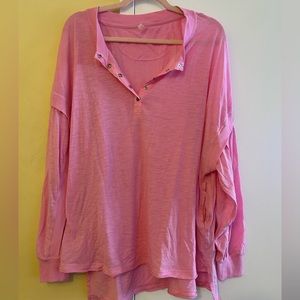 Free People Movement Pink One Up Long Sleeve (M)